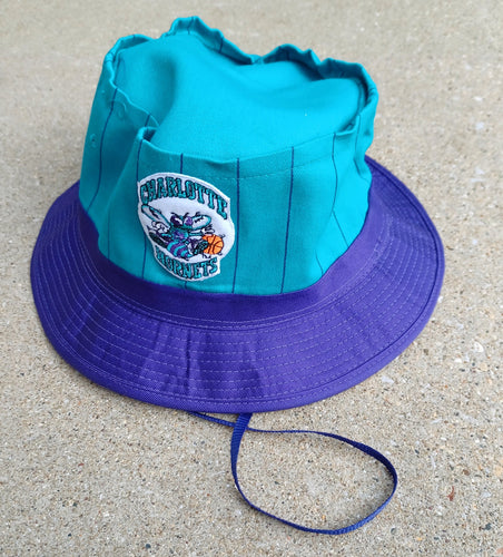 Vintage Charlotte Hornets Bucket Hat deadstock 1990s Kargo Fresh