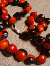Load image into Gallery viewer, Vintage Chunky African Melon Seed Bead Necklace Kargo Fresh
