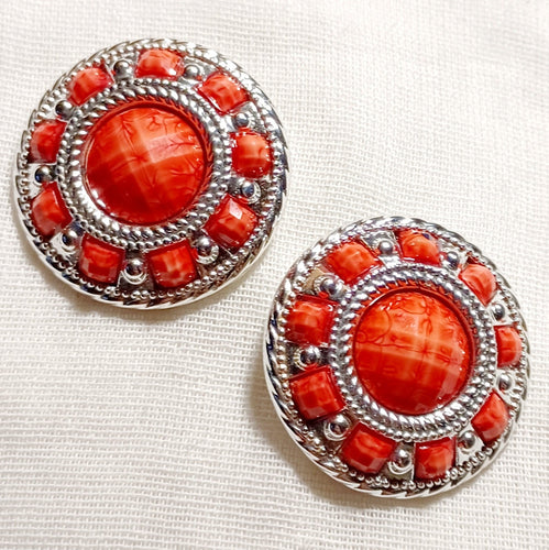 Vintage Chunky Cluster Clip On Cluster Earrings Kargo Fresh
