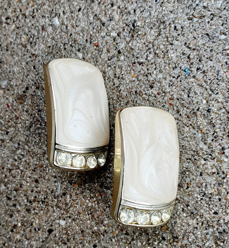 Vintage Chunky Enameled Cluster Earrings Kargo Fresh