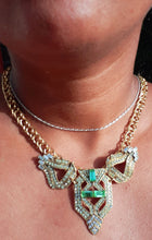 Load image into Gallery viewer, Vintage Chunky Glamorous Rhinestone Collar Necklace Kargo Fresh
