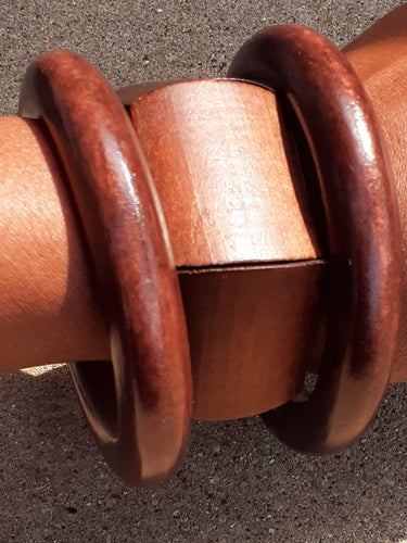 Vintage Chunky Wooden Bangle Set Kargo Fresh