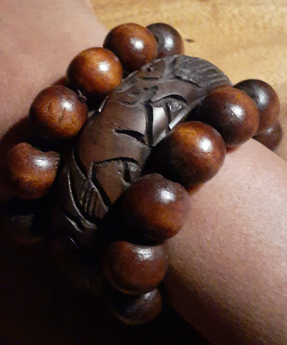Vintage Chunky Wooden Bangle Set Kargo Fresh