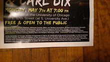 Load image into Gallery viewer, Vintage Cornell West and Carl Dix University of Chicago Lecture Poster Kargo Fresh
