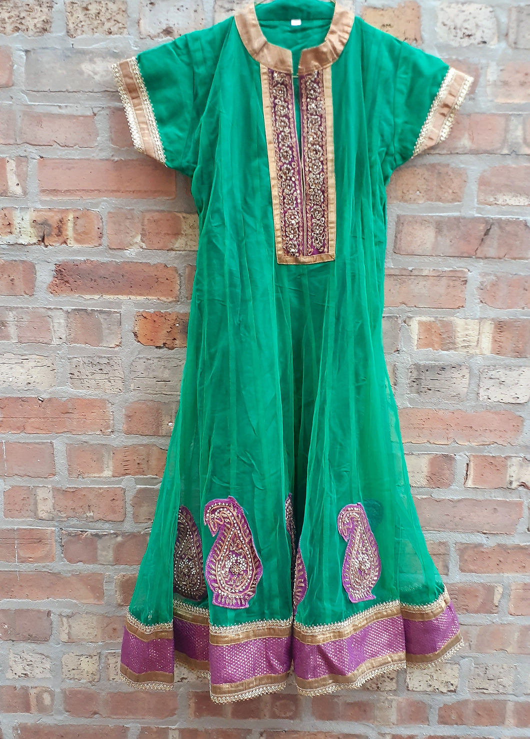 Vintage Custom Indian Silk Anarkali Kurti Set Kargo Fresh