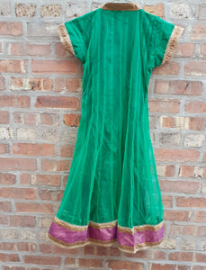 Vintage Custom Indian Silk Anarkali Kurti Set Kargo Fresh