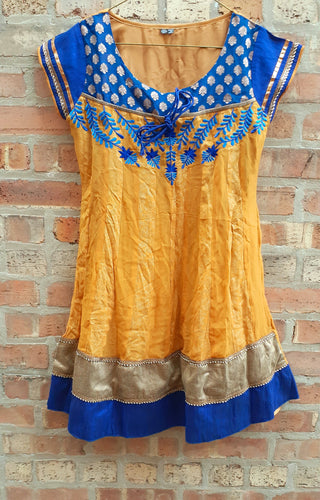 Vintage Custom Silk Indian Kurta Top Kargo Fresh