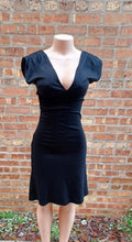 Load image into Gallery viewer, Vintage Diane Von Furstenberg Black Wool Dress 4 Kargo Fresh
