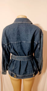 Vintage Escada Denim Jacket 40 Kargo Fresh