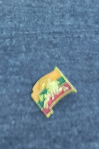 Vintage Ethiopia Conquering Lion RBGY Flag Statement Pin Kargo Fresh