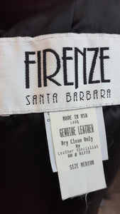 Vintage Firenze Santa Barbara Suede Vest Medium Kargo Fresh