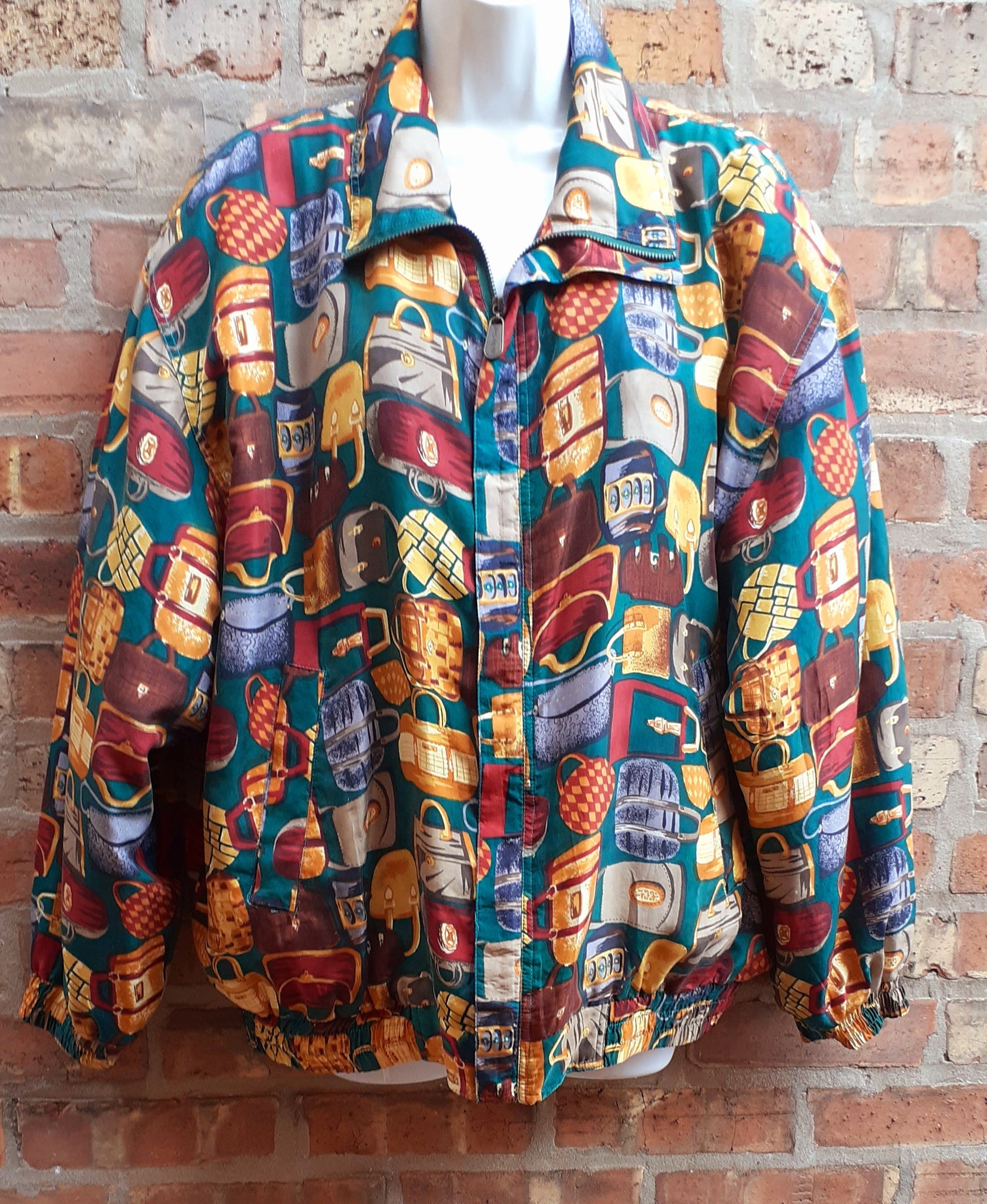Vintage Fuda International Silk Jacket Size L Kargo Fresh