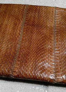 Vintage Genuine Snakeskim Clutch 1980s Kargo Fresh