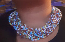 Load image into Gallery viewer, Vintage Glass Bead Multi Strand Layering Necklace Kargo Fresh
