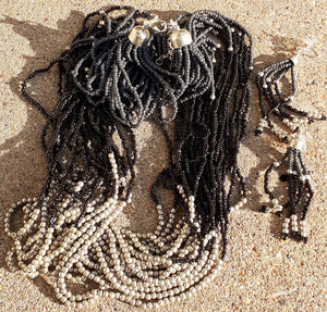 Vintage Glass Bead Multi Strand Necklace Set Kargo Fresh