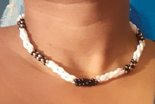 Load image into Gallery viewer, Vintage Glass Bead and Genuine Pearl Collar  Necklace Kargo Fresh
