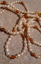 Load image into Gallery viewer, Vintage Glass Bead and Genuine Pearl Collar Necklace Kargo Fresh
