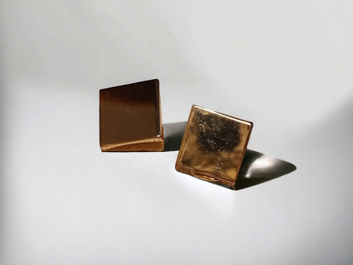 Vintage Gold Stud Clip on Earrings Kargo Fresh