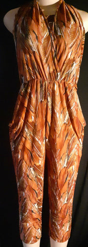 Vintage Halter Jumpsuit 1980's Kargo Fresh