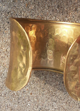 Load image into Gallery viewer, Vintage Hammered Brass Cuff Bracelet Kargo Fresh

