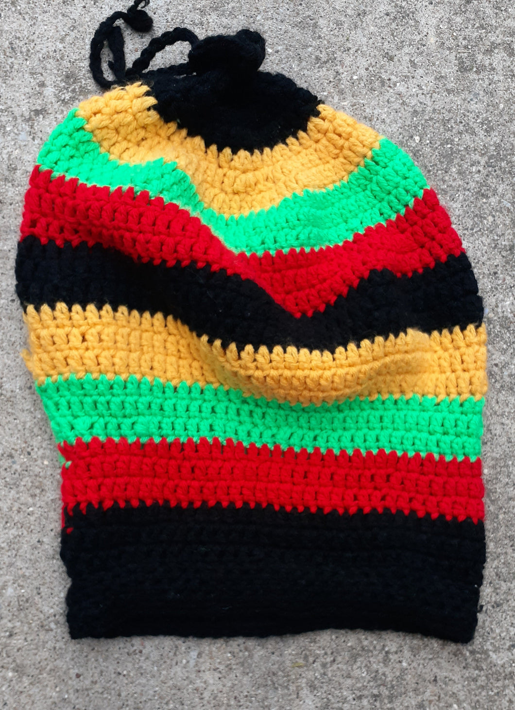 Vintage Hand Crochet Rasta Cap Kargo Fresh