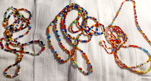 Vintage  Hand strung Seed Bead Maasai layering Necklace set Kargo Fresh