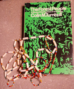 Vintage Hand strung Seed Bead and Bovine Horn Maasai layering Necklace Set Kargo Fresh