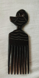 Vintage Handcarved Ebony Wood  Afro Pick Kargo Fresh