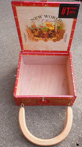 Vintage Handmade Authentic Cigar Box Purse Kargo Fresh