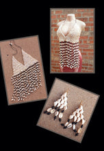 Load image into Gallery viewer, Vintage Handmade Cowrie Shell Bikini Top and Earrings Set Kargo Fresh
