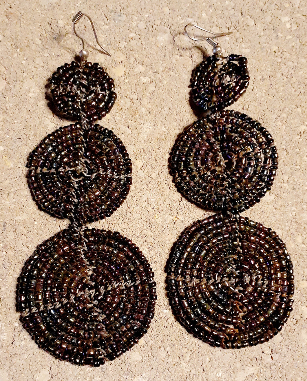 Vintage Handmade MAASAI Bead Earrings Kargo Fresh