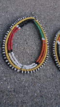 Load image into Gallery viewer, Vintage Handmade MAASAI Bead Hoop Earrings Kargo Fresh
