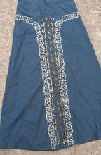 Load image into Gallery viewer, Vintage Handmade Maxi Skirt With Silver Rooster Charms Kargo Fresh
