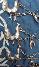 Load image into Gallery viewer, Vintage Handmade Maxi Skirt With Silver Rooster Charms Kargo Fresh
