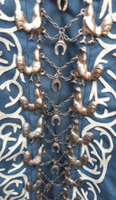 Load image into Gallery viewer, Vintage Handmade Maxi Skirt With Silver Rooster Charms Kargo Fresh
