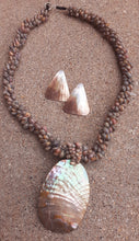 Load image into Gallery viewer, Vintage Handmade Sea Shell and Abalone Multi Strand Necklace Set Kargo Fresh
