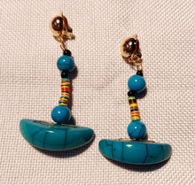 Load image into Gallery viewer, Vintage Handmade clip on Earrings Mali Beads Kargo Fresh
