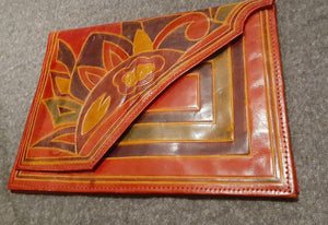 Vintage Handpainted Made In India Envelope Clutch Kargo Fresh