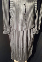 Load image into Gallery viewer, Vintage High Collar Midi Skirt Set Size Small 3/5 Kargo Fresh
