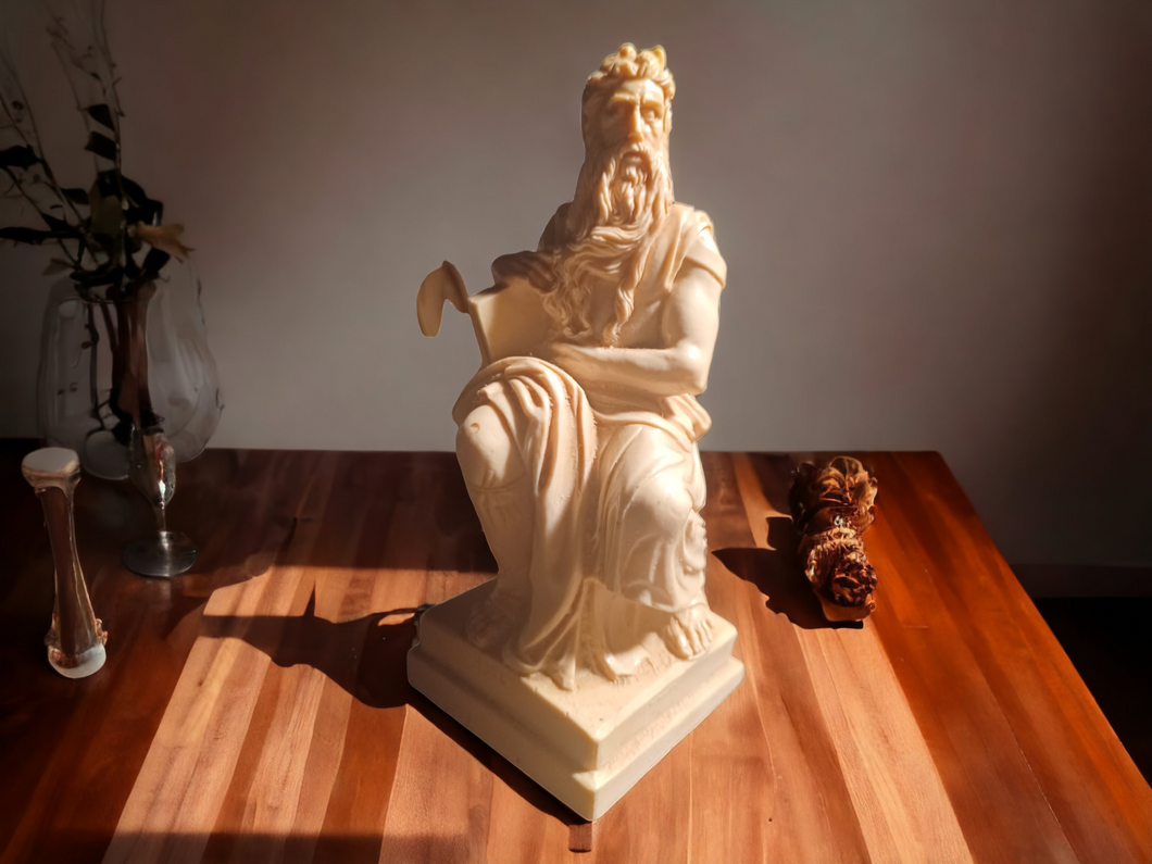 Vintage Italian Resin Moses Statue Kargo Fresh