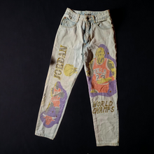 Load image into Gallery viewer, Vintage Judy &amp; Kevin Custom painted Jean&#39;s 80s Kargo Fresh
