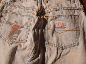 Vintage Judy & Kevin Custom painted Jean's 80s Kargo Fresh