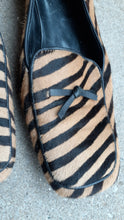 Load image into Gallery viewer, Vintage Kate Spade Calf Hair Zebra Print Loafers Size 8 Kargo Fresh

