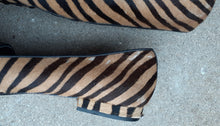 Load image into Gallery viewer, Vintage Kate Spade Calf Hair Zebra Print Loafers Size 8 Kargo Fresh
