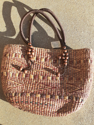 Vintage Large Straw Tote Kargo Fresh