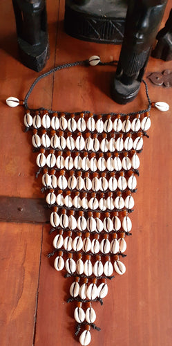 Vintage Layered Oya Cowrie Shell Bib Necklace Kargo Fresh