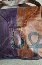 Load image into Gallery viewer, Vintage Leather Ankh Crossbody Kargo Fresh
