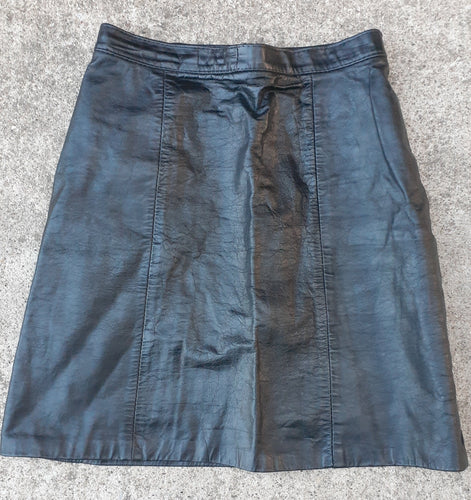 Vintage Leather Mini Skirt Size XS Kargo Fresh
