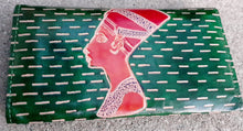 Load image into Gallery viewer, Vintage Leather Queen Nefertiti Bi Fold Wallet Kargo Fresh
