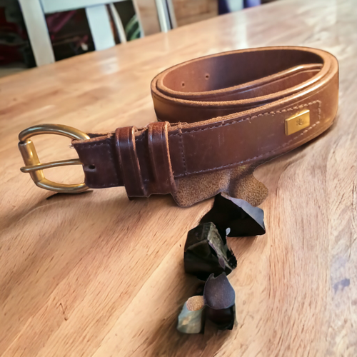 Vintage Leather Ralph Lauren Belt Size Medium Kargo Fresh